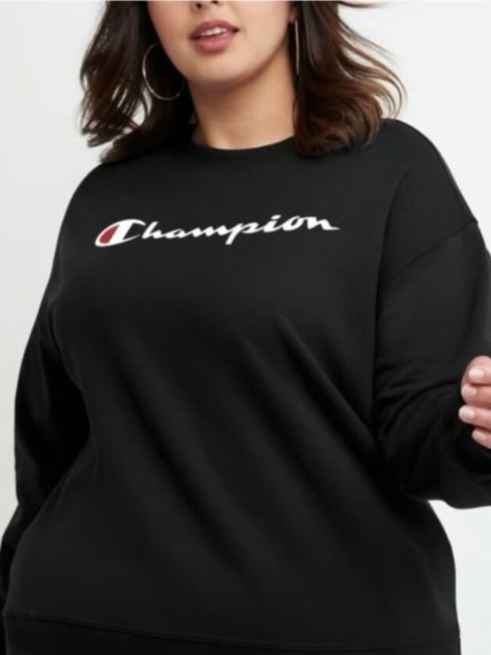 Champion PowerBlend Sweatshirt (Women’s Plus 1X) - Picture 3 of 12